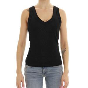 TOP IN LUREX VICOLO NERO